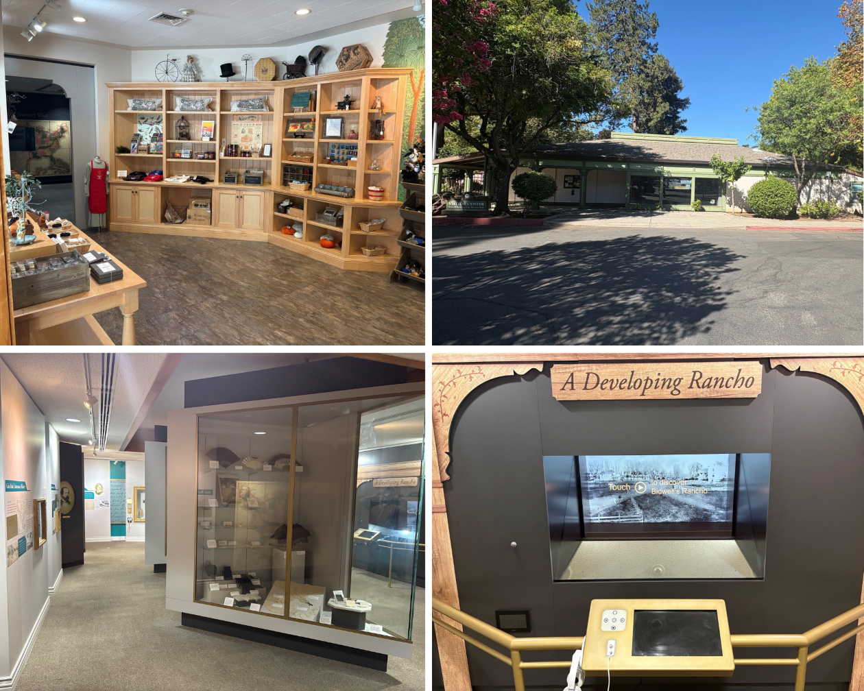 The Bidwell Mansion Association store has gifts and memorabilia while the exhibit hall invites visitors to explore local history.